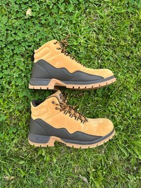 Fila Men's Wheat and Black Suede Work Boots